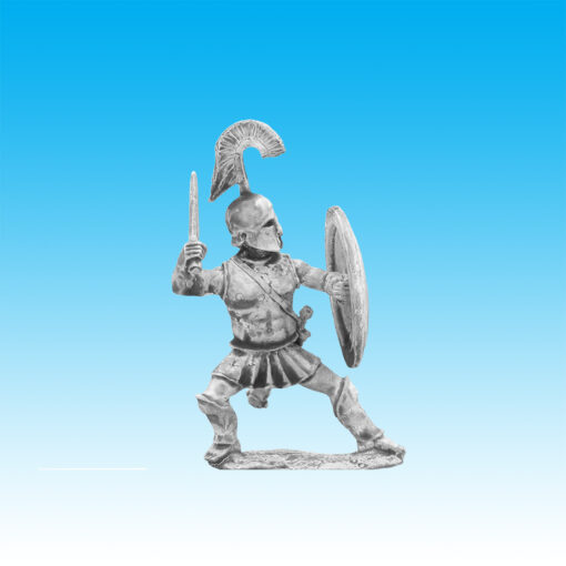 GRK005D Hoplite on back foot, with sword